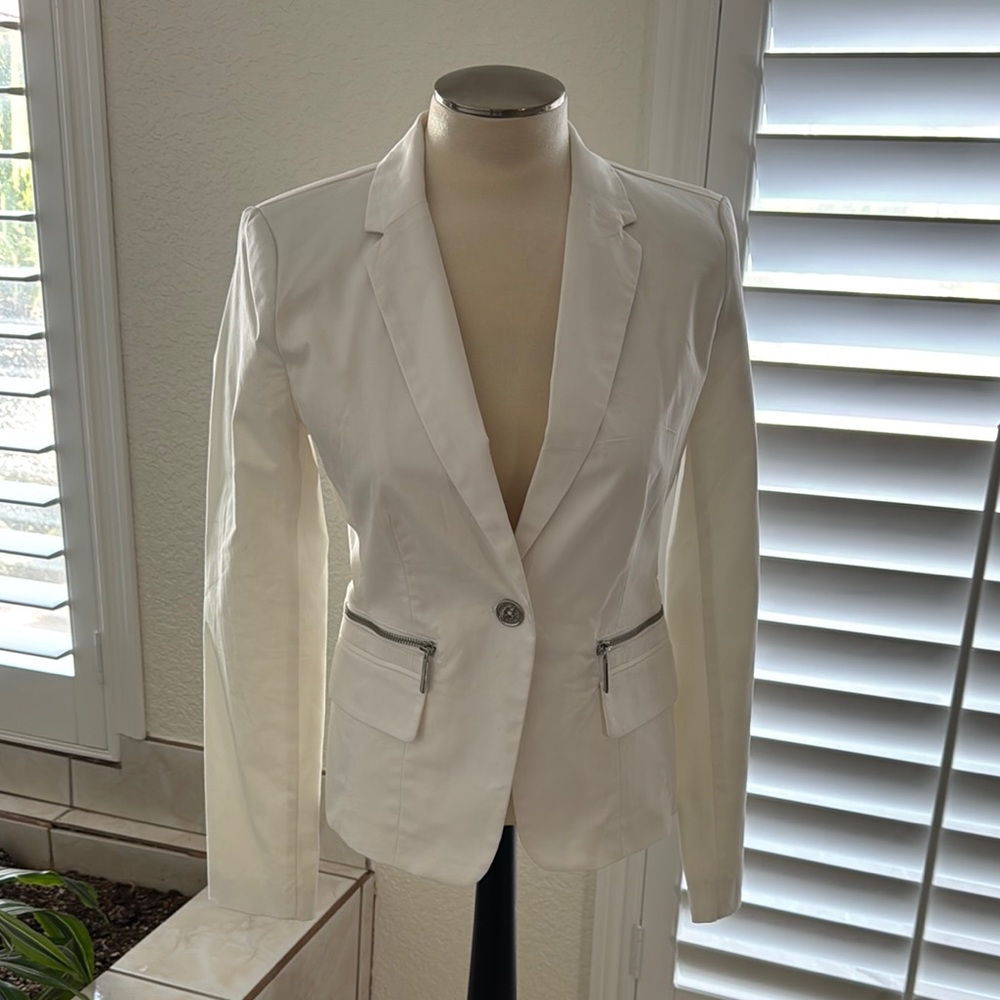 Women's White Blazer Jacket